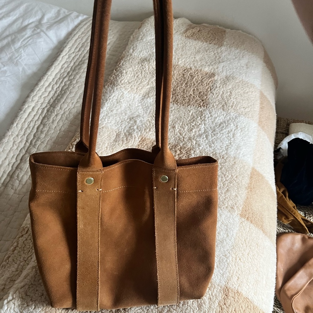 Clare V Tan Suede Tote